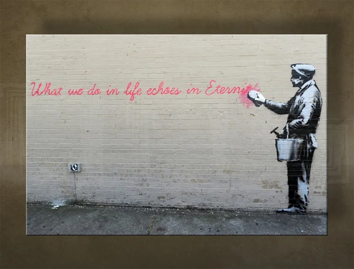 Obraz Banksy – Zotieranie večnosti (Echoes in Eternity)