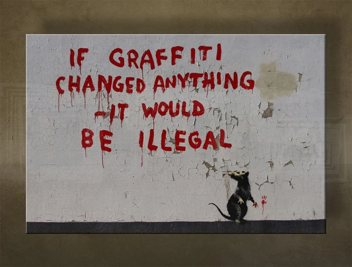 Obraz Banksy – Ak by graffiti niečo zmenili (If Graffiti Changed Anything) – náhľad 2